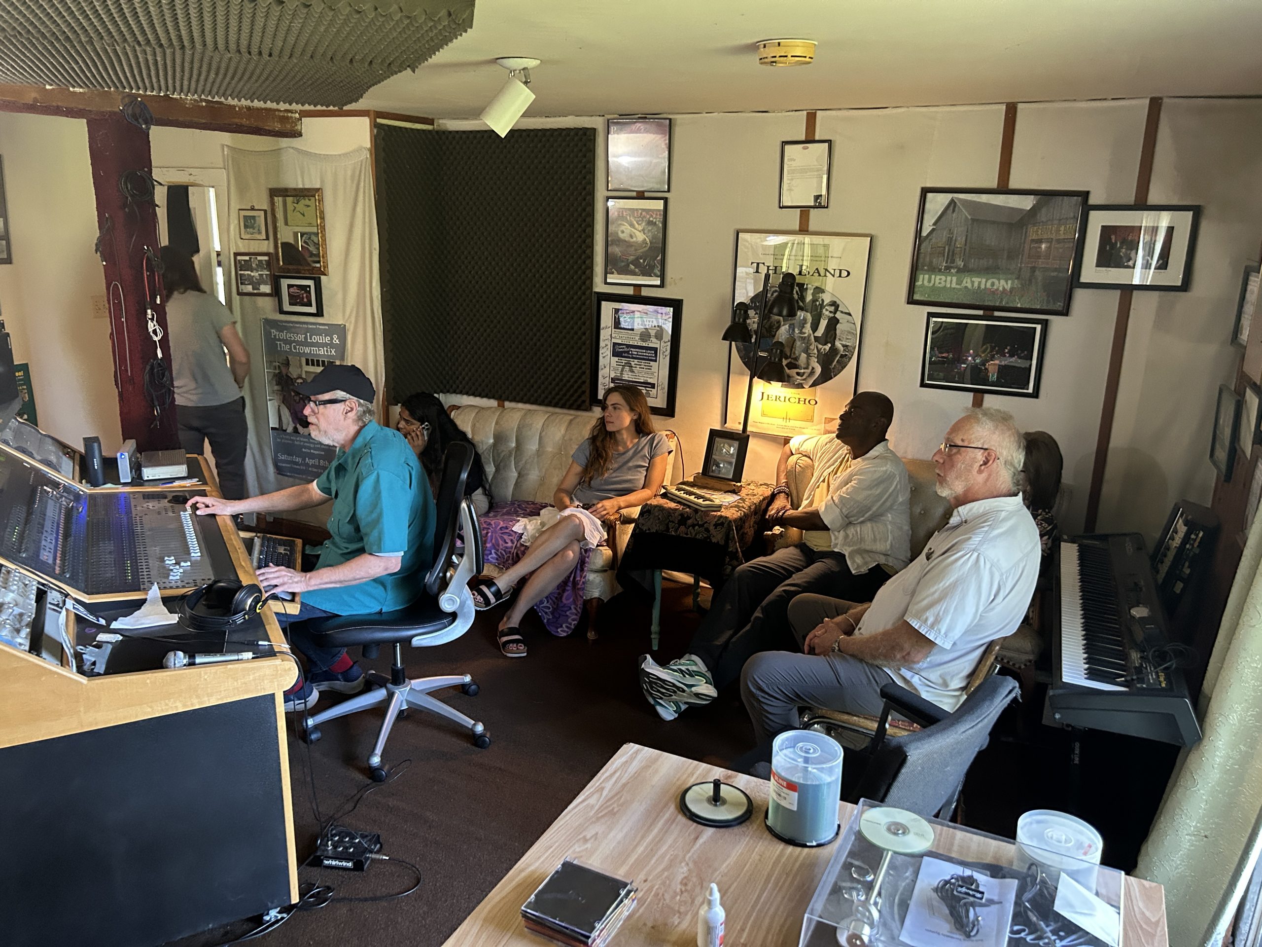 Tracking vocals at Woodstock Records